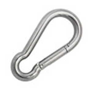Carabiner Snap Hook - No Eye - Stainless Steel