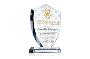 Police Shield Recognition Plaque