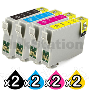 8 Pack Compatible for Epson 73N Series Ink Combo [T0731- T0734] [2BK,2C,2M,2Y]