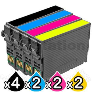 10 Pack Compatible for Epson 252XL Ink Cartridges [C13T253192-C13T253492] [4BK,2C,2M,2Y]