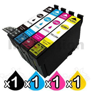 4 Pack Compatible for Epson 220XL (C13T294192-C13T294492) High Yield Ink Combo [1BK,1C,1M,1Y]