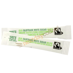 Tate & Lyle Fairtrade White Sugar Sticks (1000 x 2.5g)