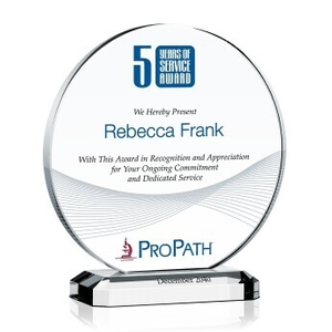 Circle Years of Service Award Plaque