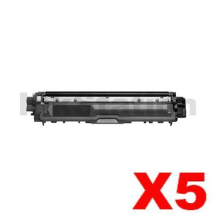 5 x Compatible Brother TN-251BK Black Toner Cartridge - 2,500 pages