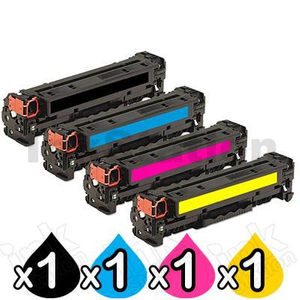 4 Pack HP CF400X-CF403X (201X) Compatible Toner Cartridges [1BK,1C,1M,1Y]