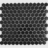 Black Hexagon Matt Tiles