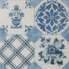 Blue Decor Vintage Pattern Tiles