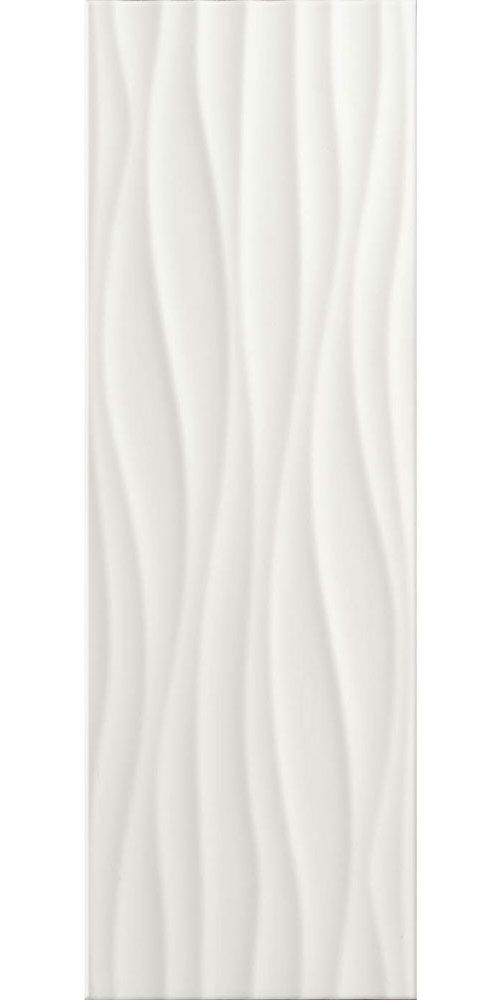 White Gloss Wave Tiles
