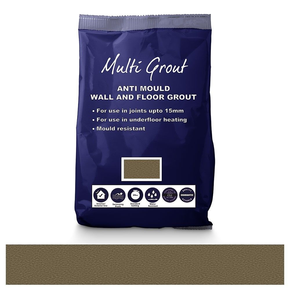 Stone Grey Anti-Mould Tile Grout 10kg