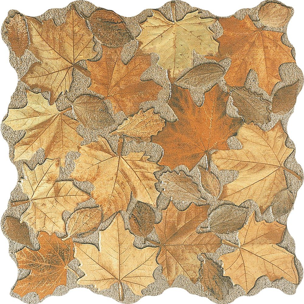 Beige Leaf Tiles