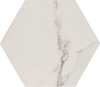 Anais White Marble Effect Hexagon Tiles