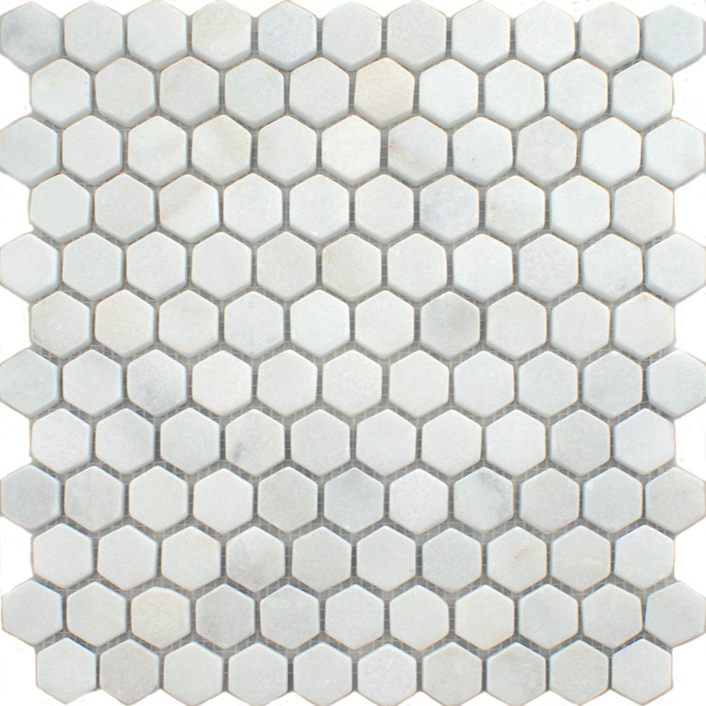 Blanco Marble Hexagon Tiles