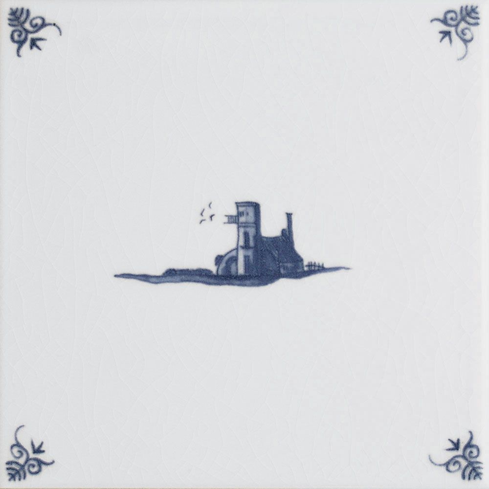 Antique Crackle Delft Decor Tiles