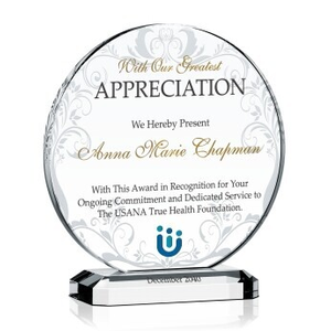 Circle Appreciation Award Plaque