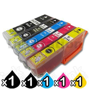 5-Pack Compatible for Epson 273XL High Yield Ink Combo [1BK,1PBK,1C,1M,1Y]
