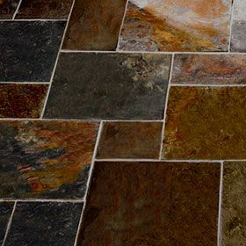 Multicolour Slate Random Tiles