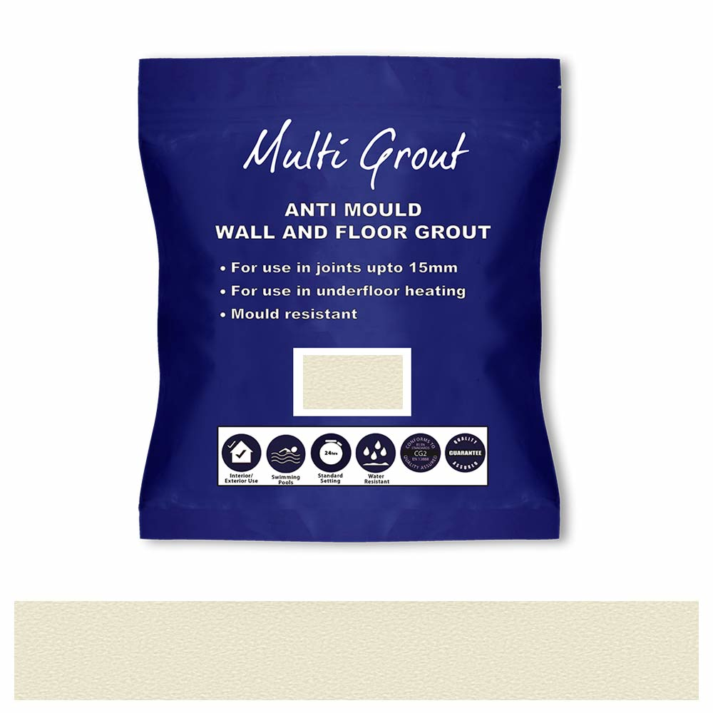 Ivory Anti-Mould Tile Grout 3kg