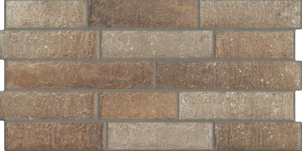 Dark Natural Brick Effect Tile
