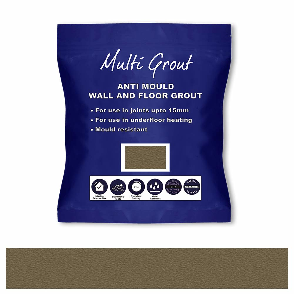 Stone Grey Anti-Mould Tile Grout 3kg