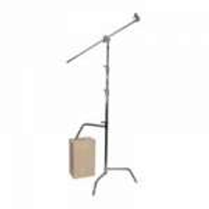 Matthews Hollywood 40-inch Double Riser C-Stand (Silver) with Sliding Leg, Grip Head and Arm (p/n MD-756040)