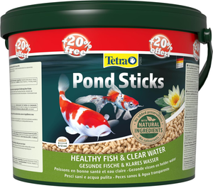 Tetra Pond Sticks 10 Litre Bucket + 20% FREE! - 12 Litre