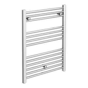 Toreno Heated Towel Rail – Chrome – 600 x 800mm – Straight Bars
