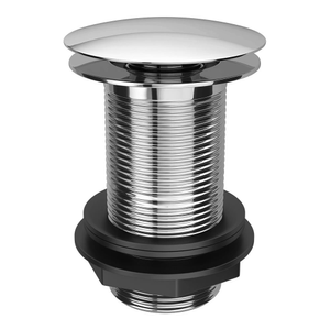 Cruze Unslotted Click Clack Basin Waste - Chrome