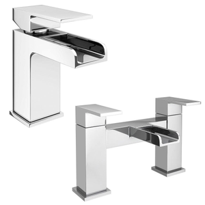 Monza Waterfall Tap Package (Bath + Basin Tap)