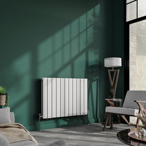 Urban Horizontal Radiator - White - Double Panel (600mm High) 836mm Wide