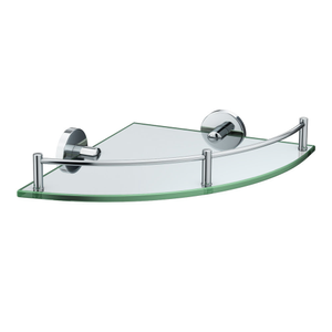 Orion Glass Corner Shelf - Chrome