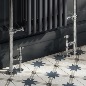 Keswick Chrome Angled Traditional Radiator Valves