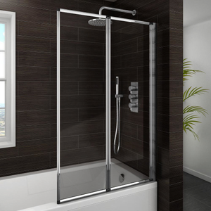Haro Folding Bath Screen (800mm Wide - 2 Fold Concertina)