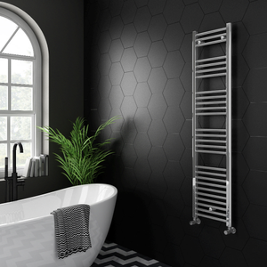 Toreno Heated Towel Rail – Chrome – 400 x 1600mm – Straight Bars