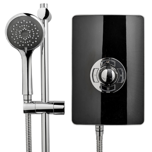 Triton - Aspirante 9.5kw Electric Shower - Black Gloss