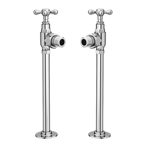 Chatsworth Ashford Chrome Angled Traditional Radiator Valves