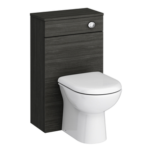 Brooklyn WC Unit with Concealed Cistern - Black (500mm)