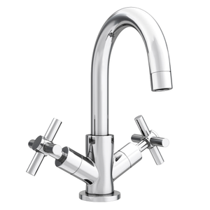 Pablo Modern Basin Mixer Tap with Swivel Spout - Chrome