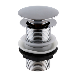 Hudson Reed Unslotted Sprung Plug Basin Waste - Chrome