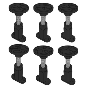 Pack of 6 Legs for Easy Plumb Shower Tray Panel