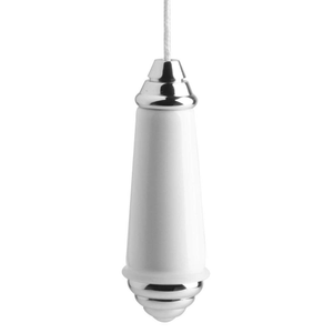 Rydal Traditional Ceramic & Chrome Light Pull