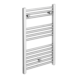 Toreno Heated Towel Rail – Chrome – 500 x 800mm – Straight Bars