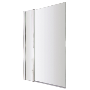 1400 Hinged Square Bath Screen with Fixed Panel