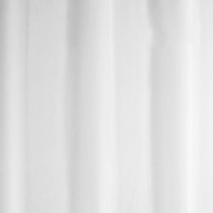 White Anti-Bacterial Polyester Shower Curtain W1800 x H1800mm