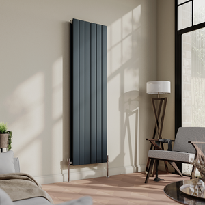 Urban Vertical Radiator - Anthracite - Double Panel (1600mm High) 456mm Wide
