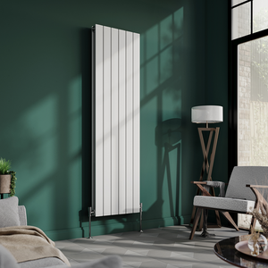 Urban Vertical Radiator - White - Double Panel (1600mm High) 456mm Wide