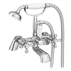 Victoria Traditional Bath Shower Mixer Tap with Handset