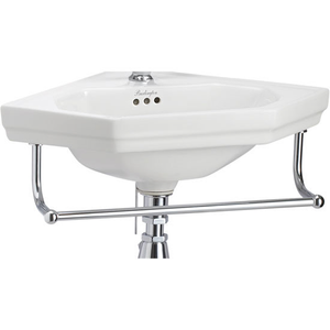 Burlington Add On Towel Rail for Corner Cloakroom Basins - T8
