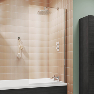Newark Barrel Hinged Square Bath Screen