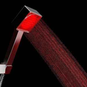 Milan Square LED Chrome Shower Handset