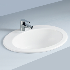 RAK Jessica 530mm Inset Basin 1 Tap Hole no overflow